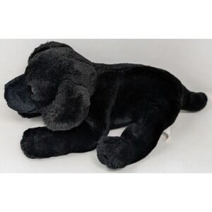 Kids Preferred 2000 Black Labrador Lab Realistic Plush Puppy Dog Floppy VTG